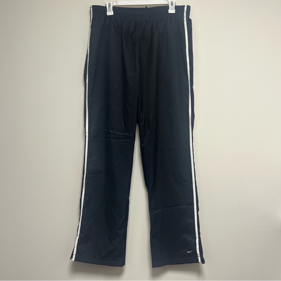 Nike black white elastic waist straight leg‎ sweatpants size large - Picture 1 of 10
